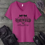 Haunted In The Gentlest Way V-Neck T-Shirt