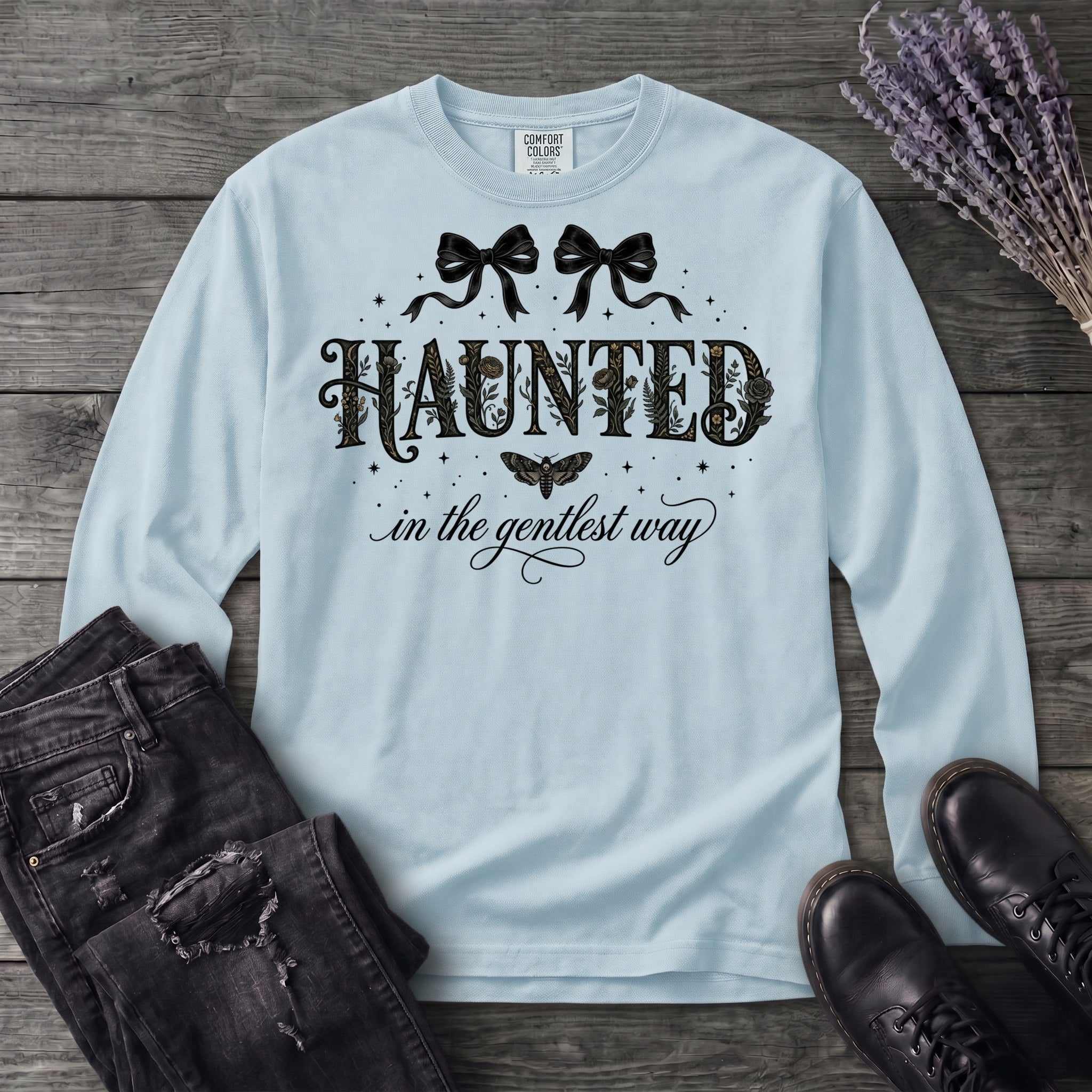 Haunted In The Gentlest Way Long Sleeve T-Shirt