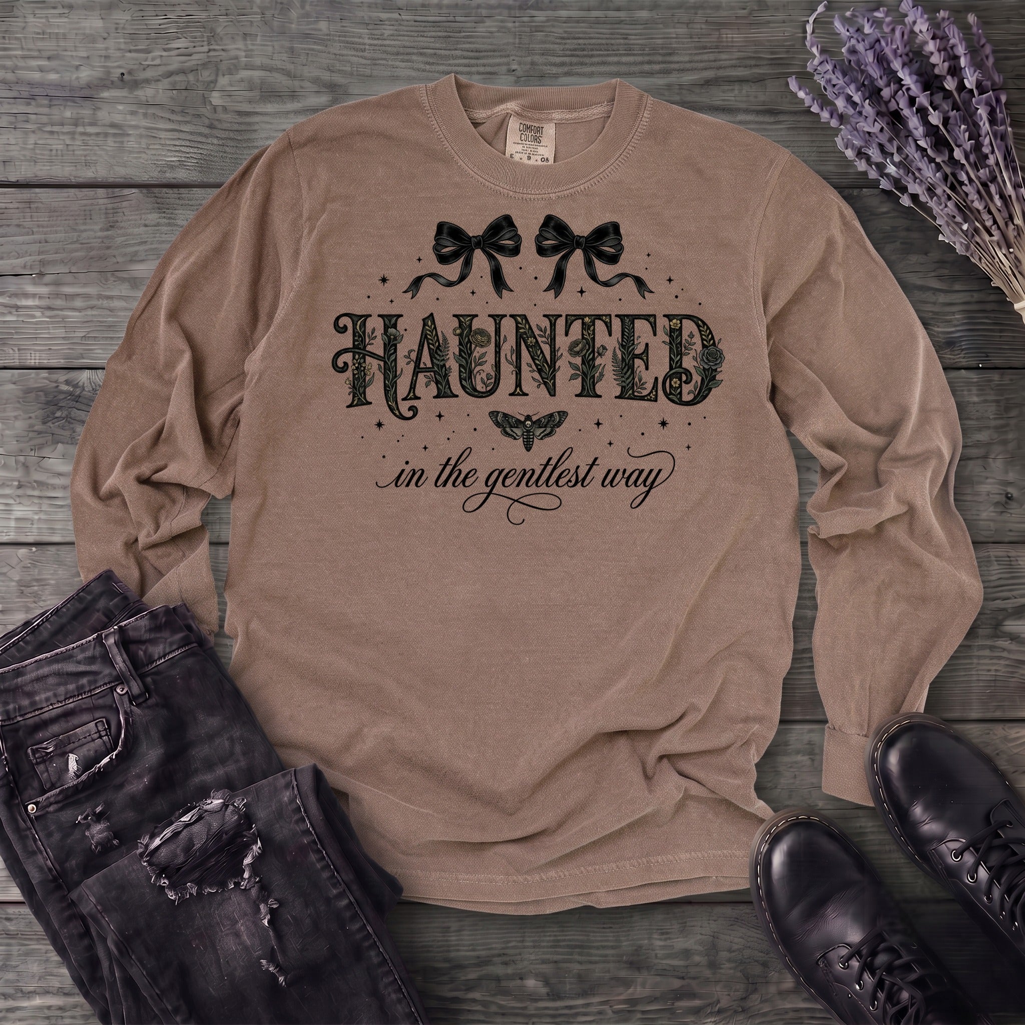 Haunted In The Gentlest Way Long Sleeve T-Shirt