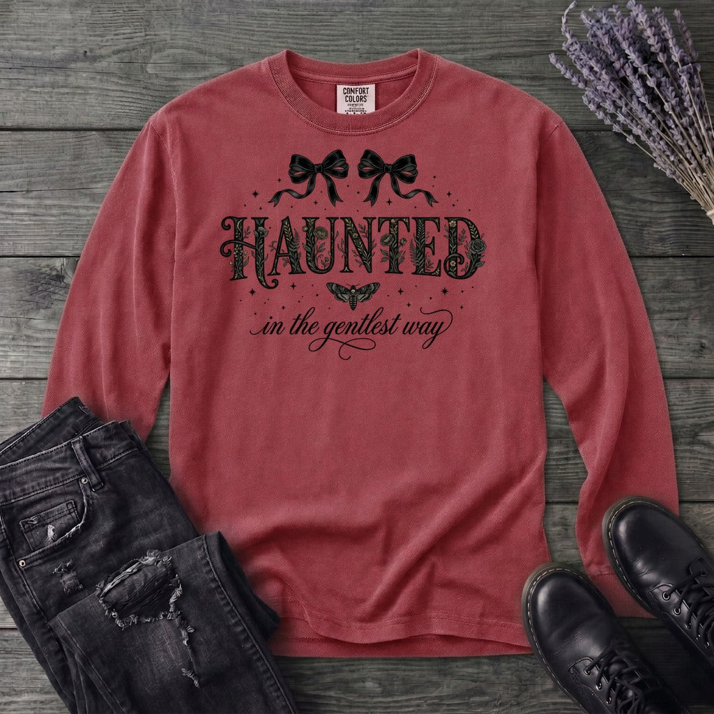 Haunted In The Gentlest Way Long Sleeve T-Shirt
