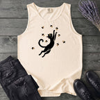 Black Cat Catching Acorns Tank Top