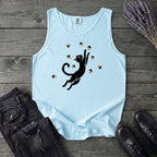 Black Cat Catching Acorns Tank Top