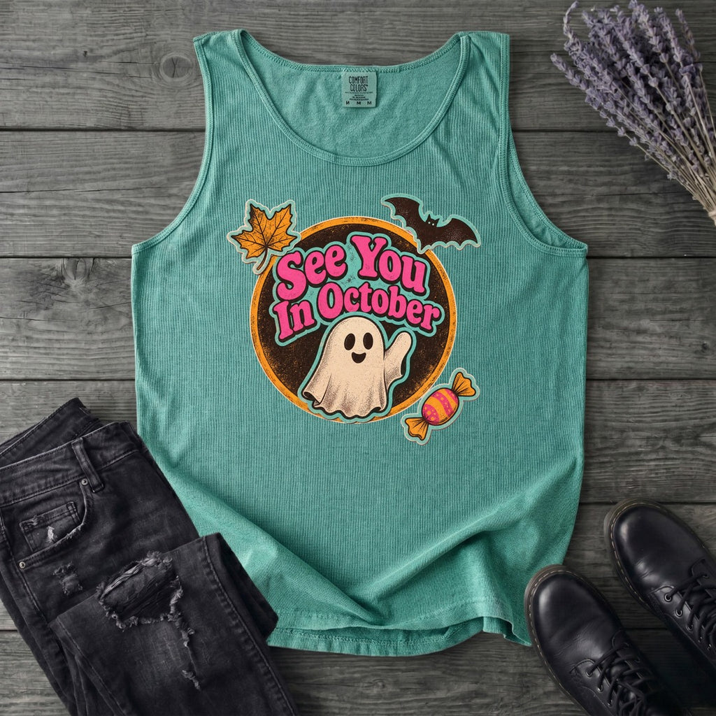 See You In October Tank Top