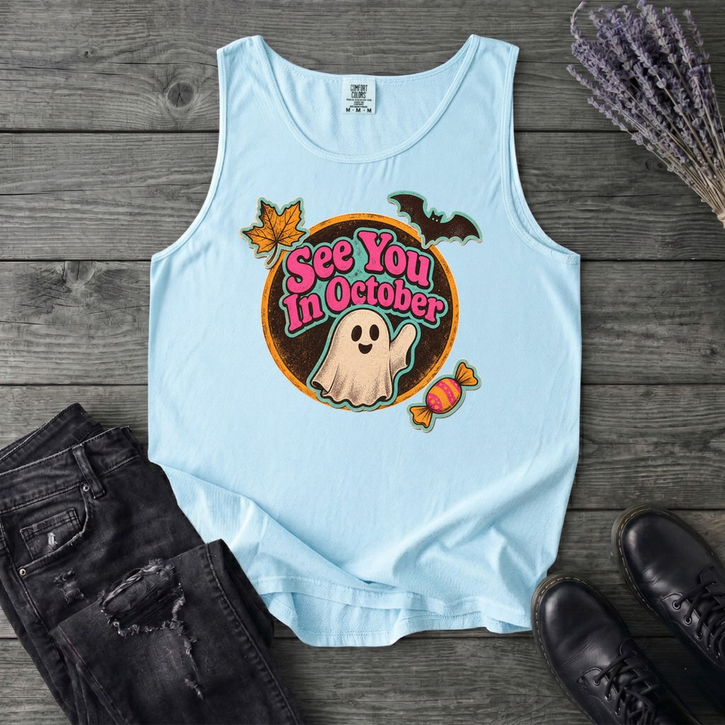 See You In October Tank Top
