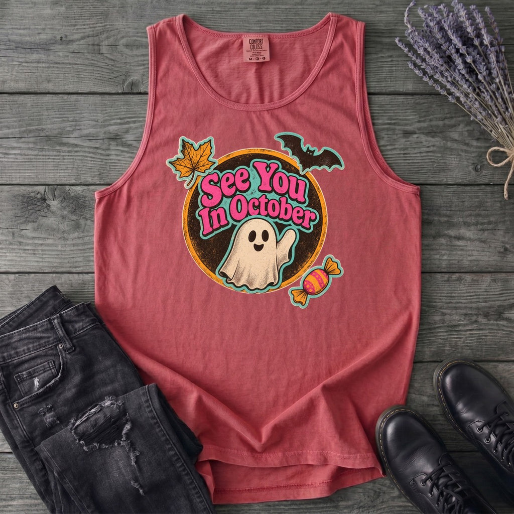 See You In October Tank Top