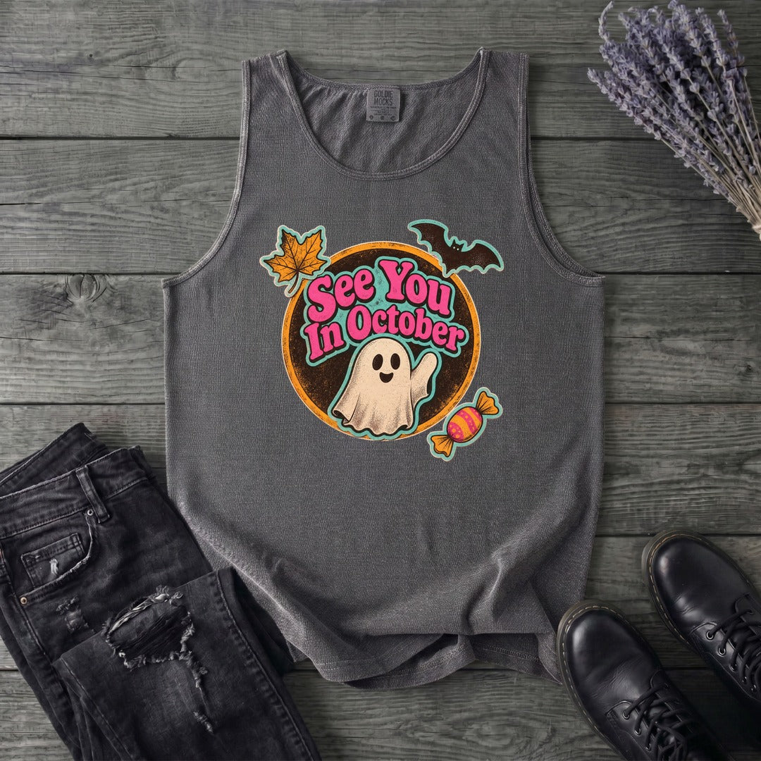 See You In October Tank Top