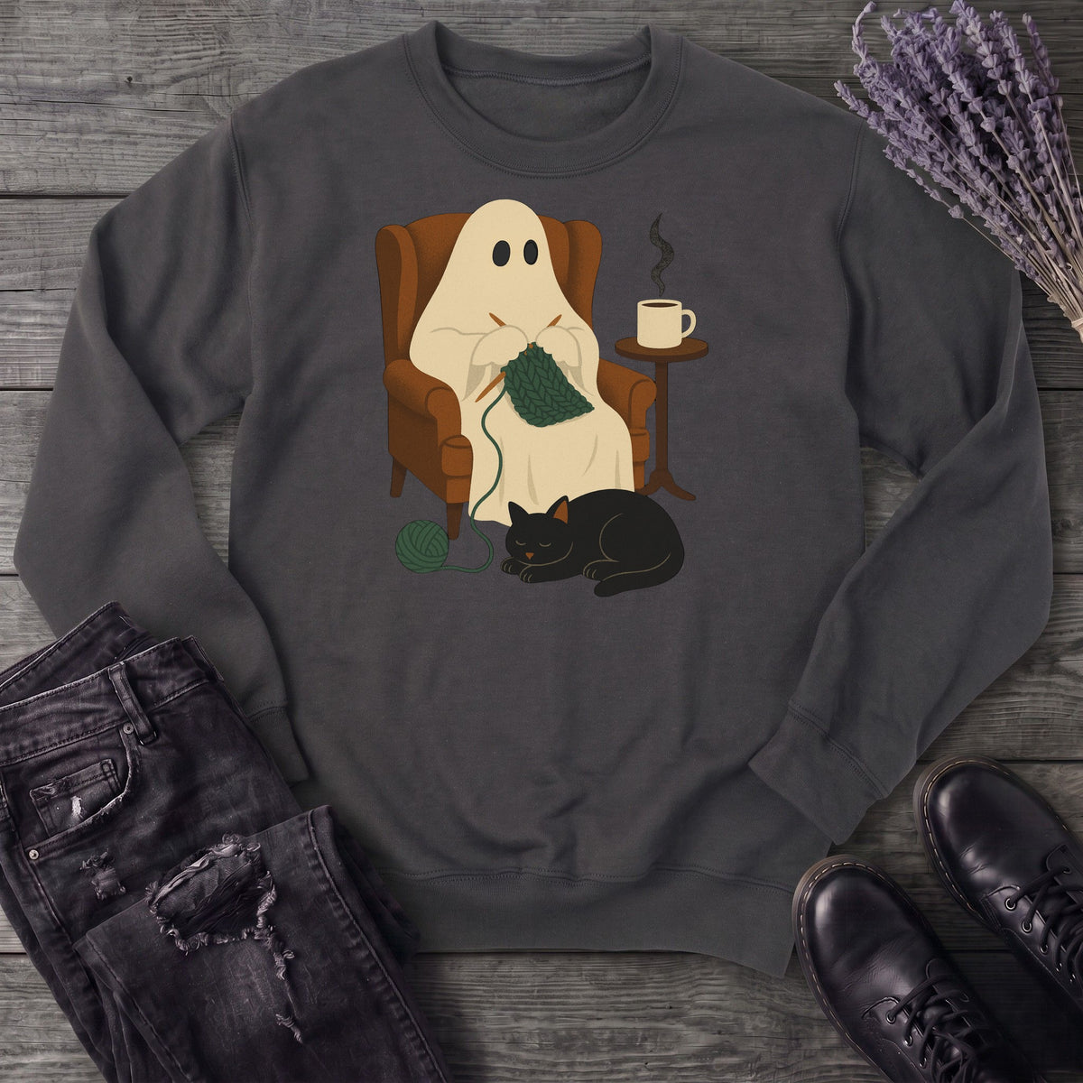 Knitting Ghost Sweatshirt