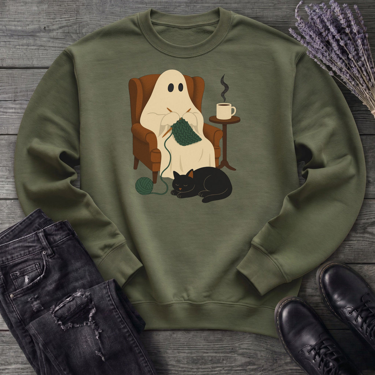 Knitting Ghost Sweatshirt