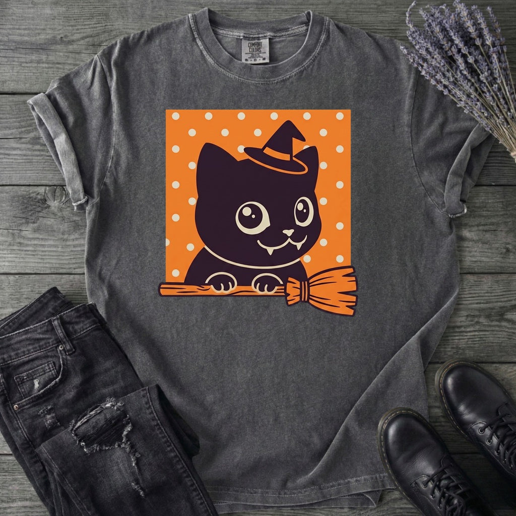 Broomstick Kitty T-Shirt