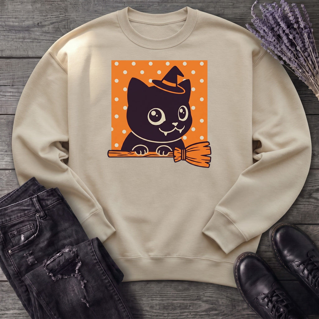 Broomstick Kitty Sweatshirt