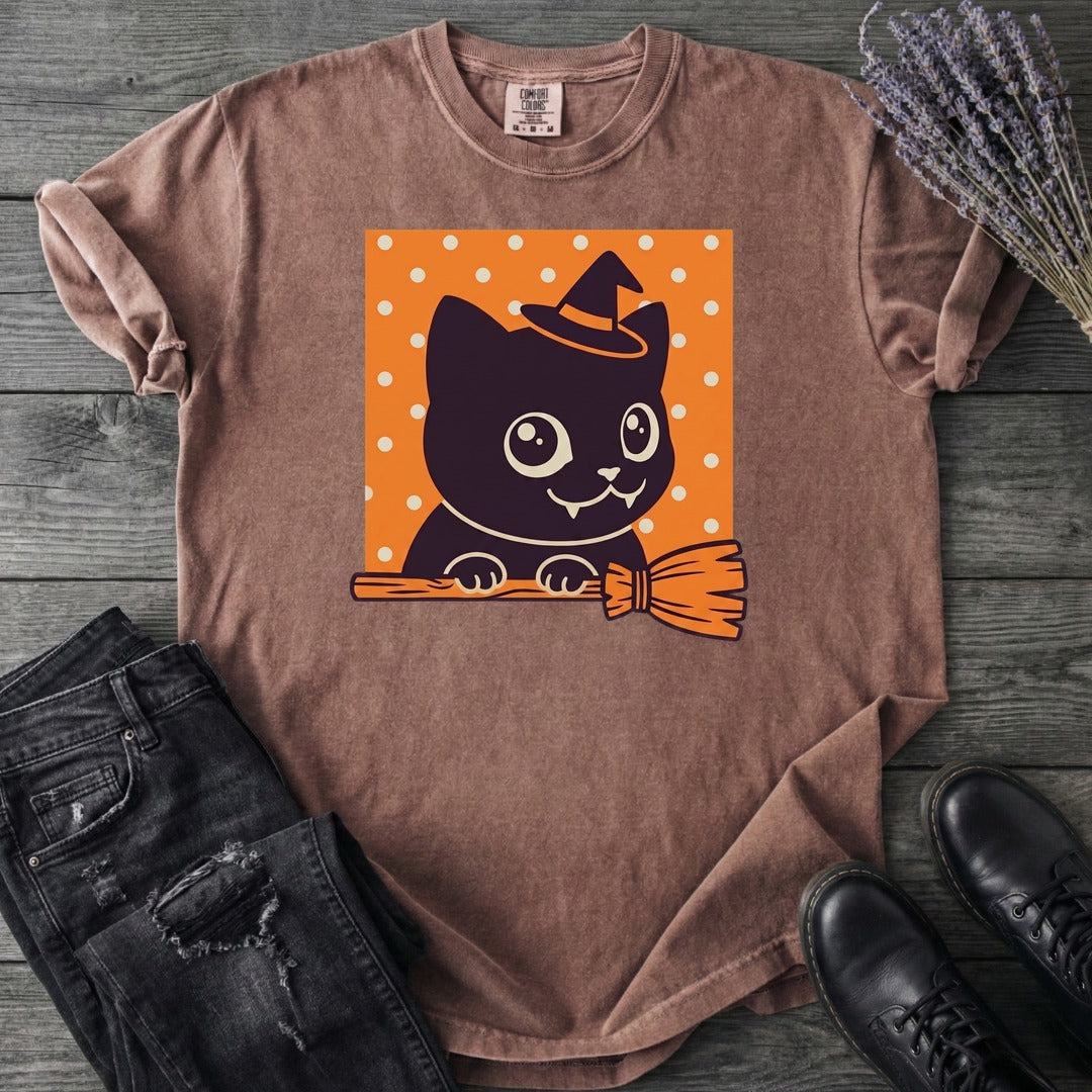 Broomstick Kitty T-Shirt