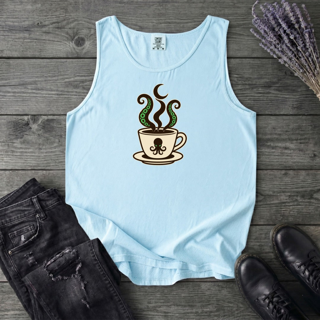 Sea Monster Coffee Tank Top