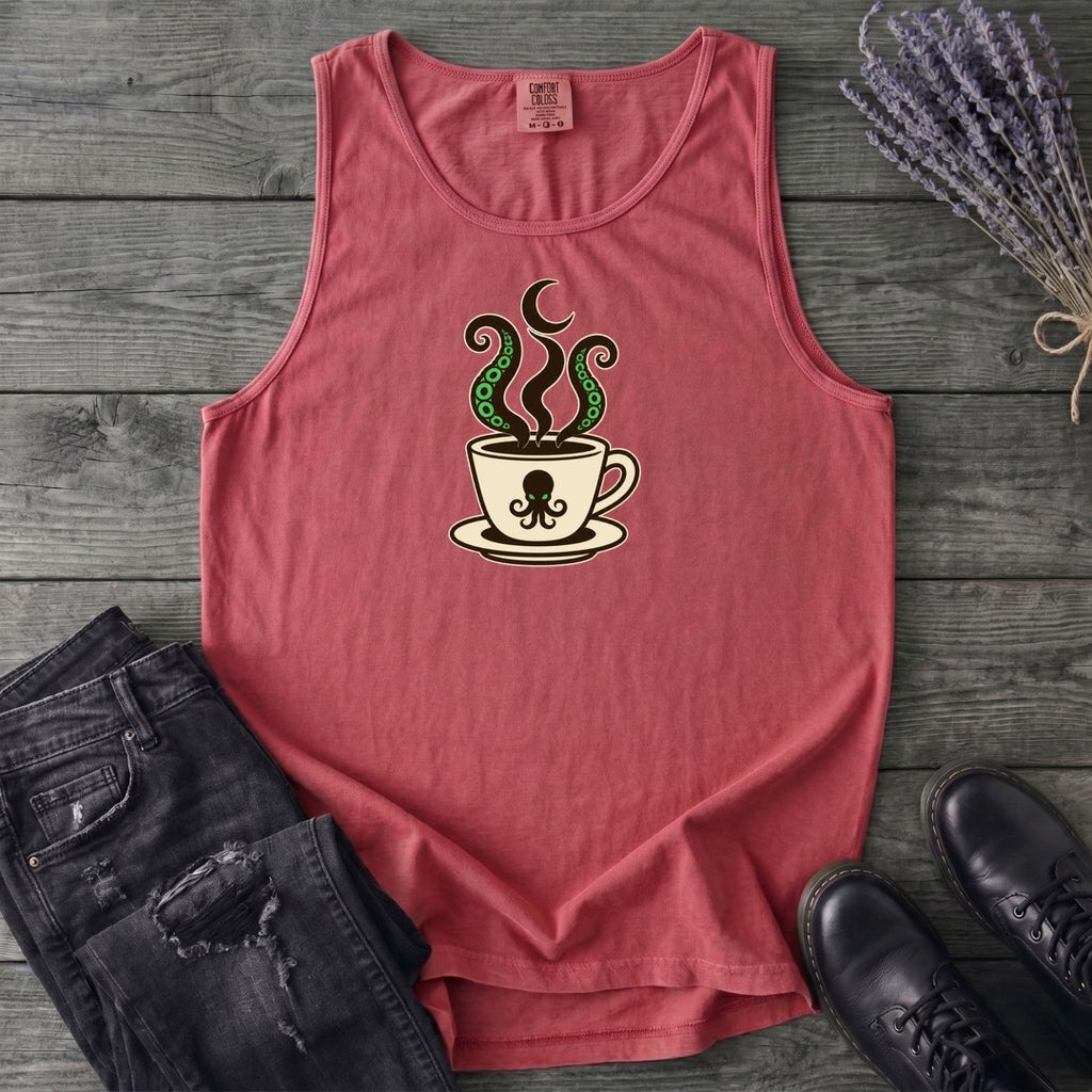 Sea Monster Coffee Tank Top