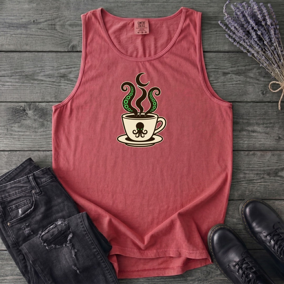 Sea Monster Coffee Tank Top