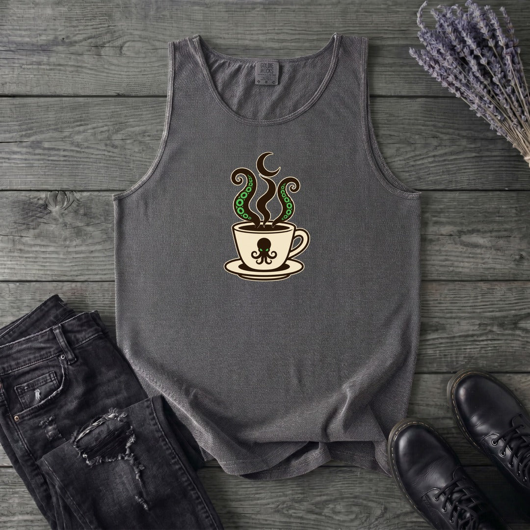 Sea Monster Coffee Tank Top