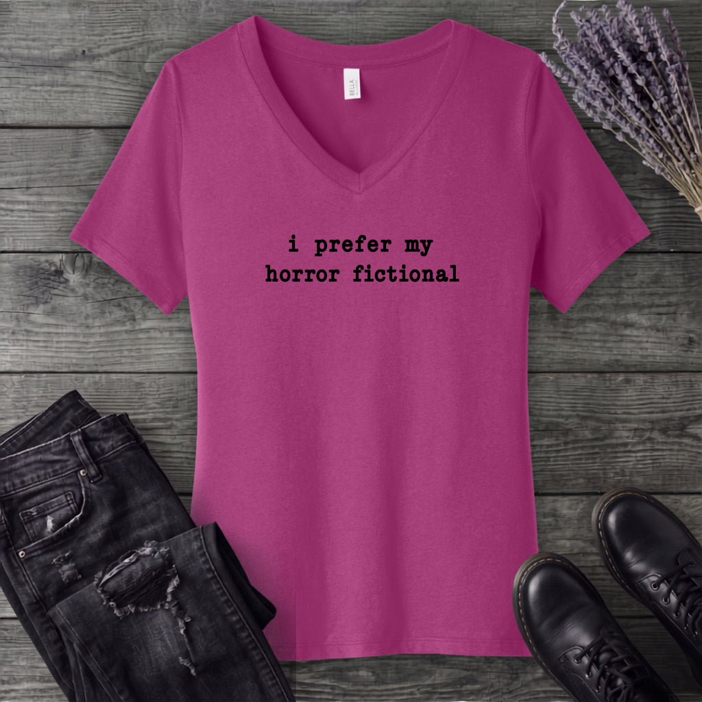 Horror Fictional V-Neck T-Shirt