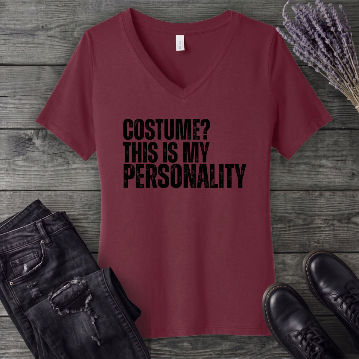 Costume Personality V-Neck T-Shirt