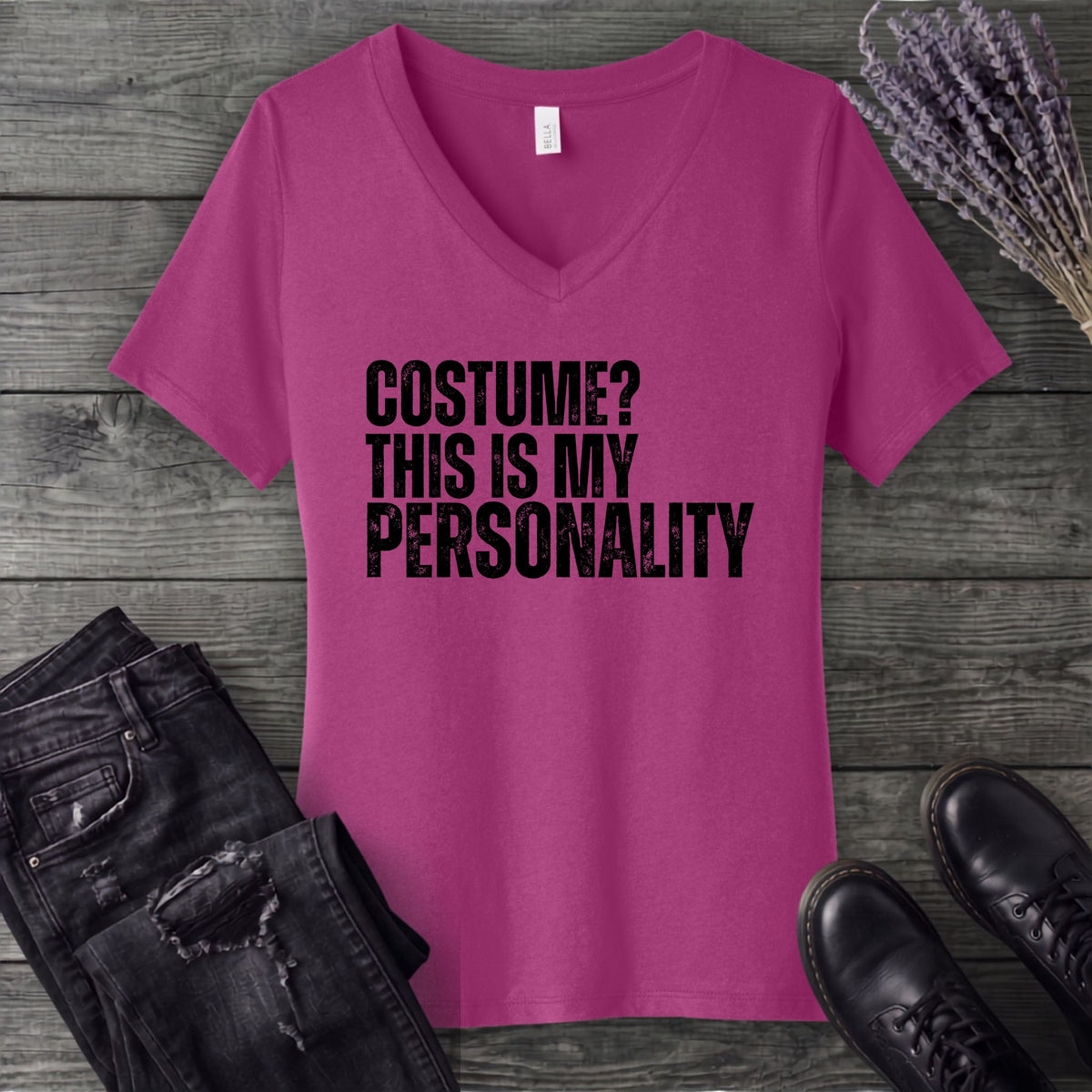 Costume Personality V-Neck T-Shirt