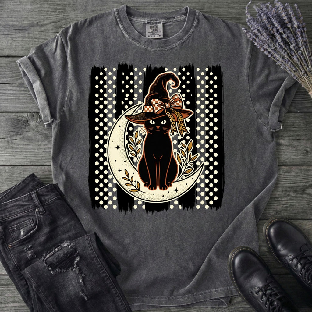PolkaDot Witchy Cat T-Shirt