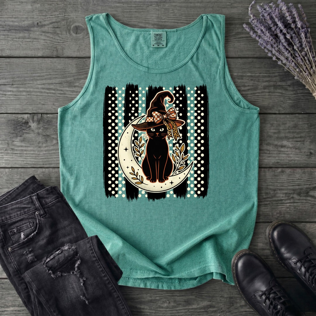 PolkaDot Witchy Cat Tank Top