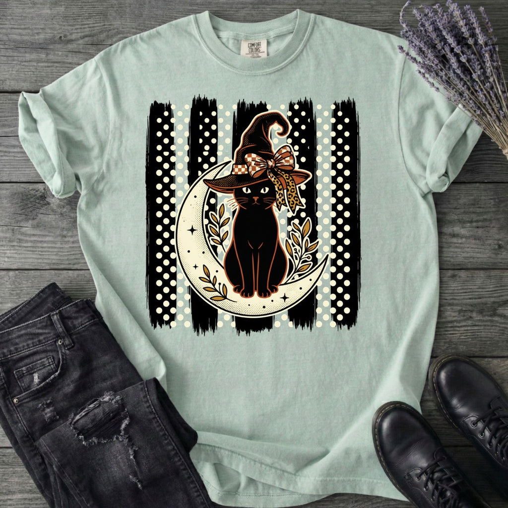 PolkaDot Witchy Cat T-Shirt