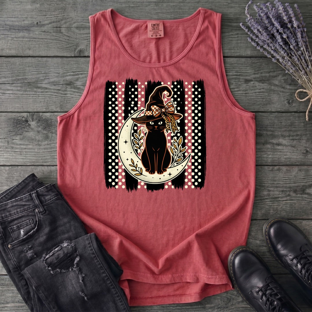 PolkaDot Witchy Cat Tank Top