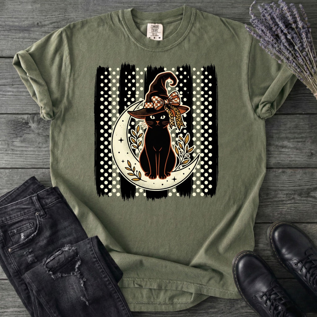 PolkaDot Witchy Cat T-Shirt