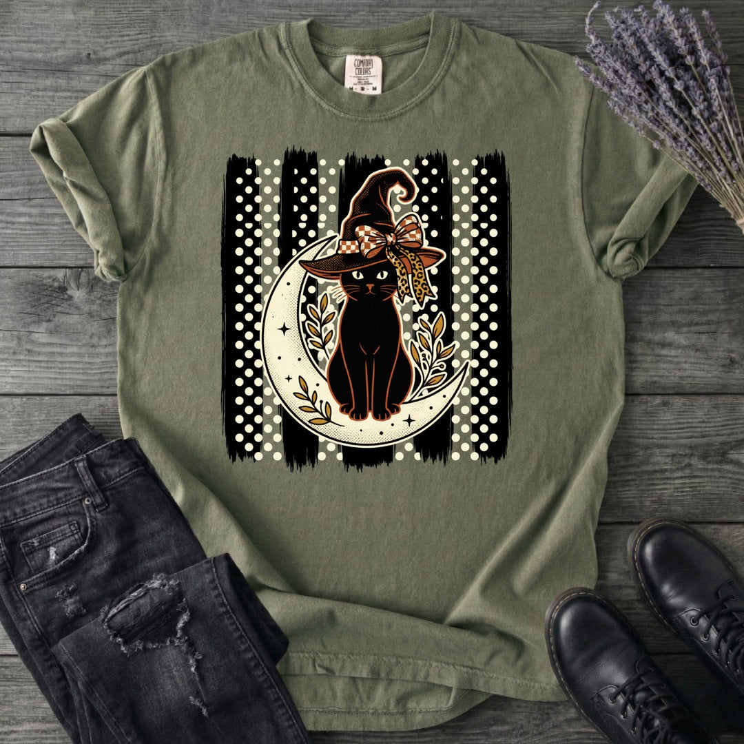 PolkaDot Witchy Cat T-Shirt