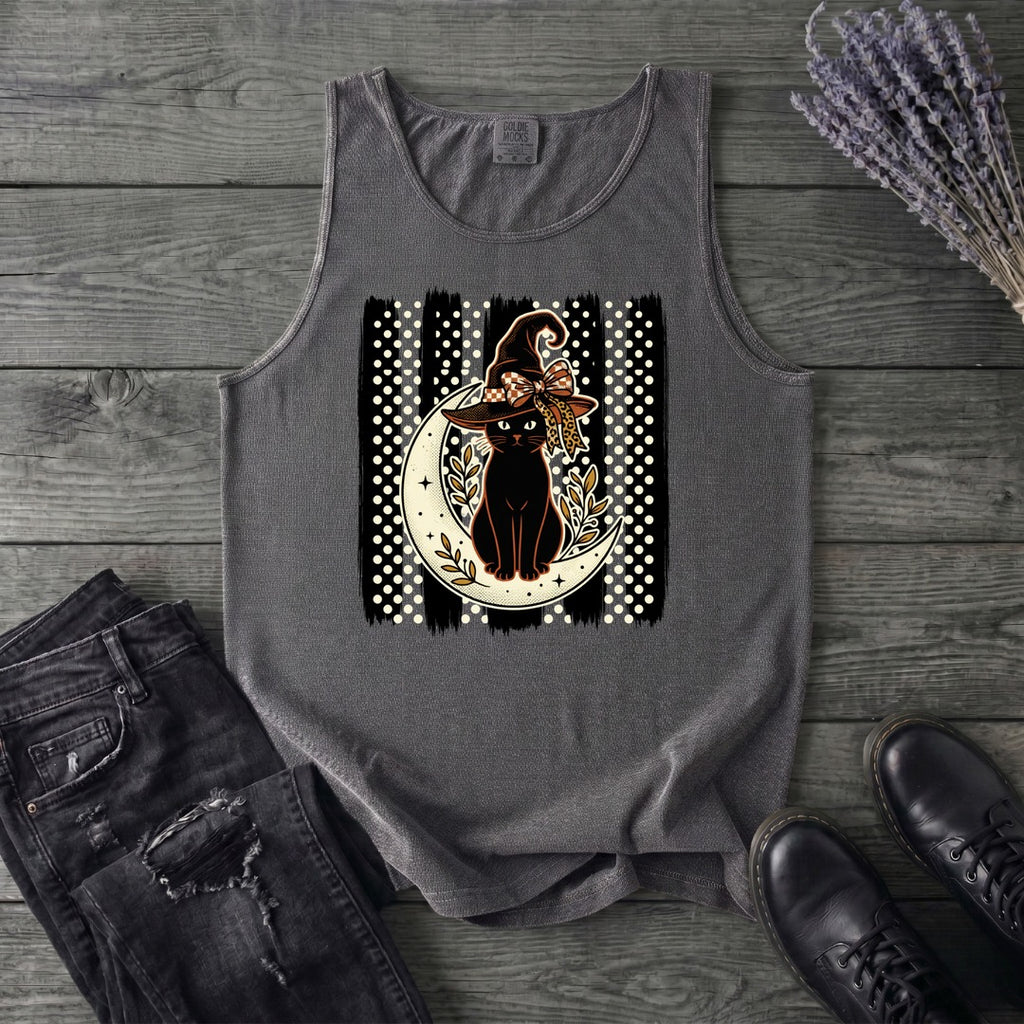 PolkaDot Witchy Cat Tank Top