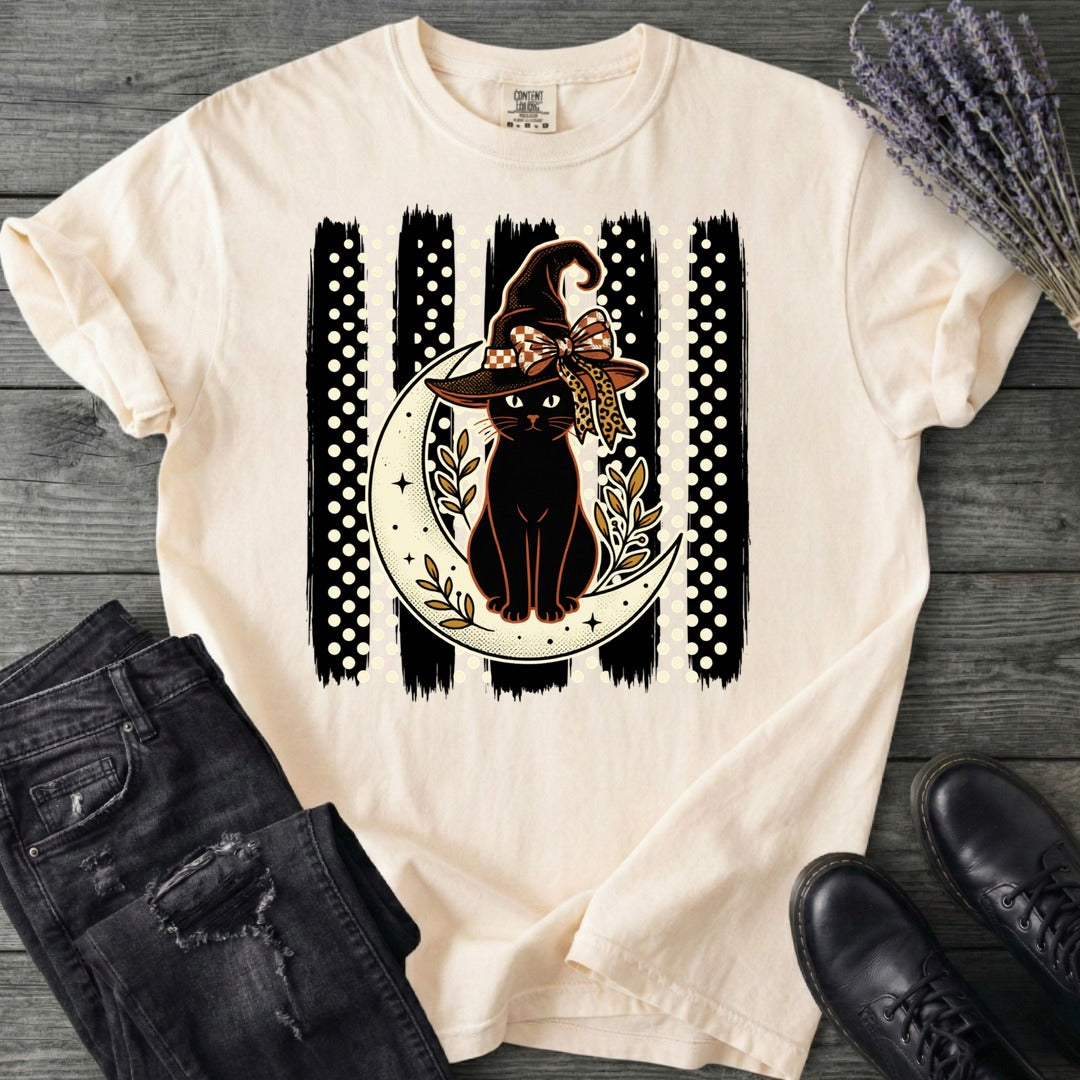 PolkaDot Witchy Cat T-Shirt