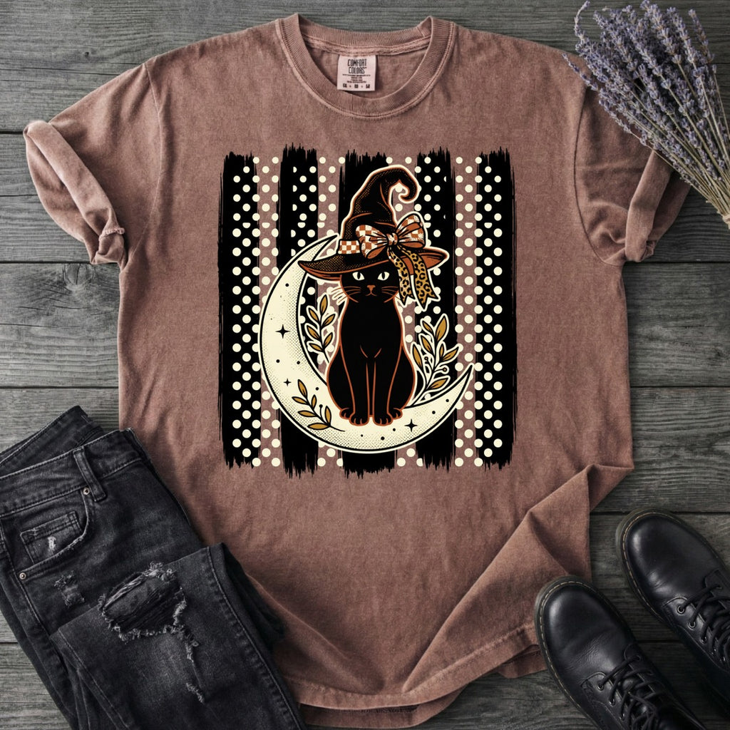 PolkaDot Witchy Cat T-Shirt