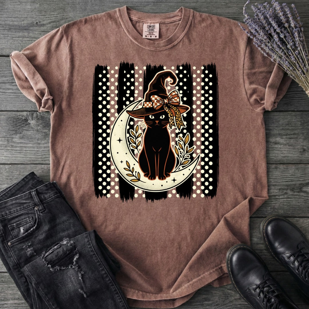 PolkaDot Witchy Cat T-Shirt