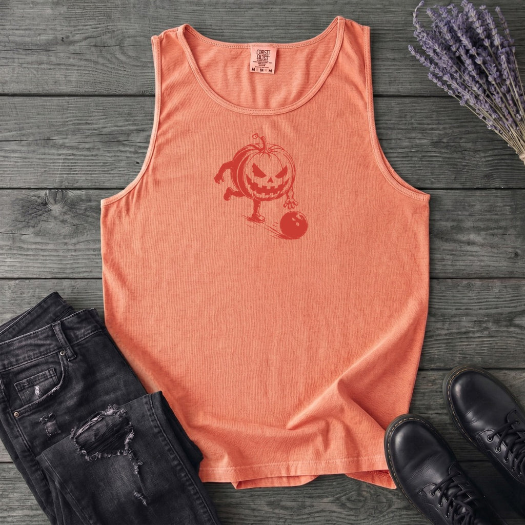Bowling Jack-o-Lantern Tank Top