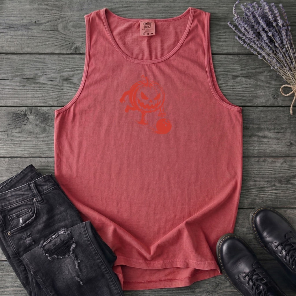 Bowling Jack-o-Lantern Tank Top
