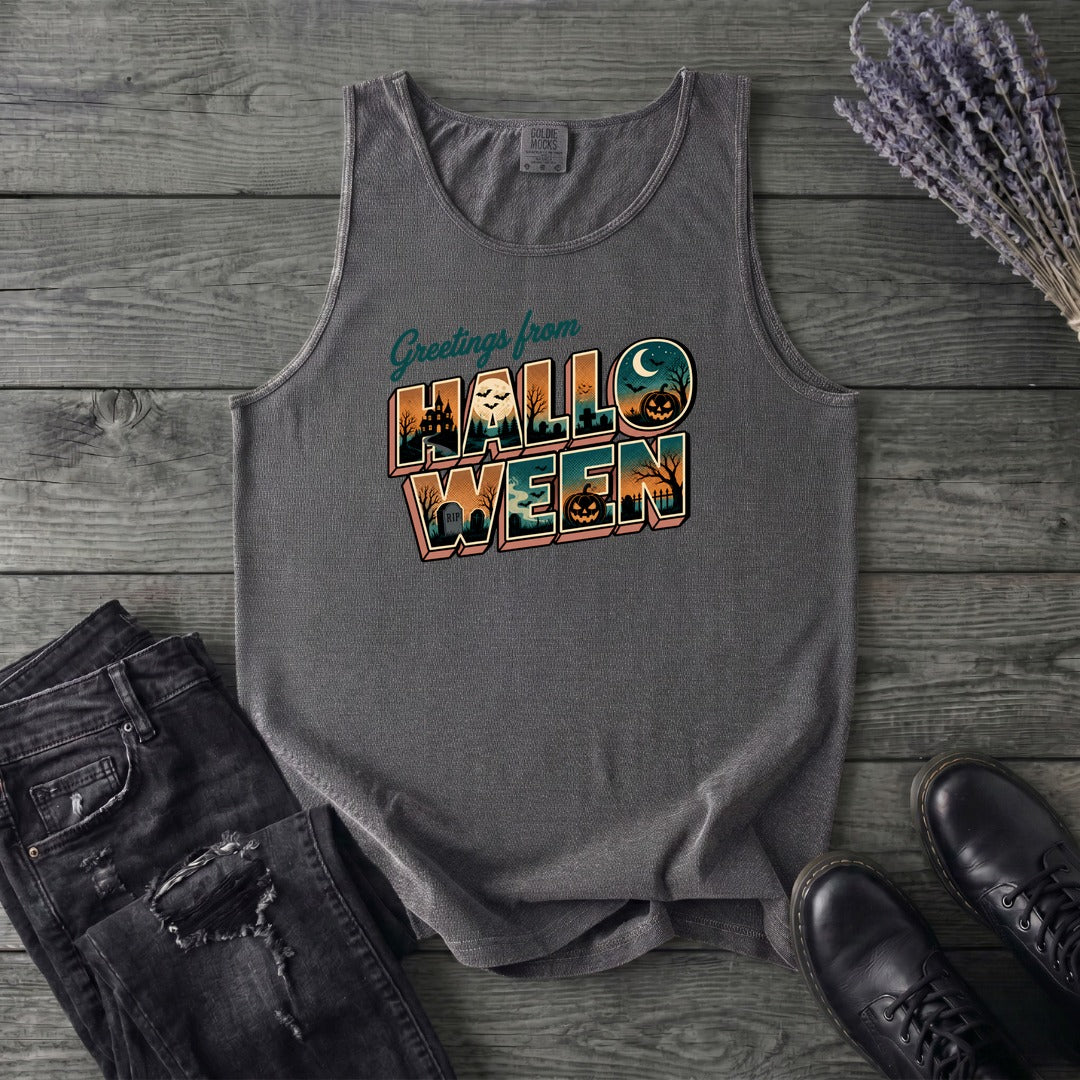 Greetings From Halloween Tank Top