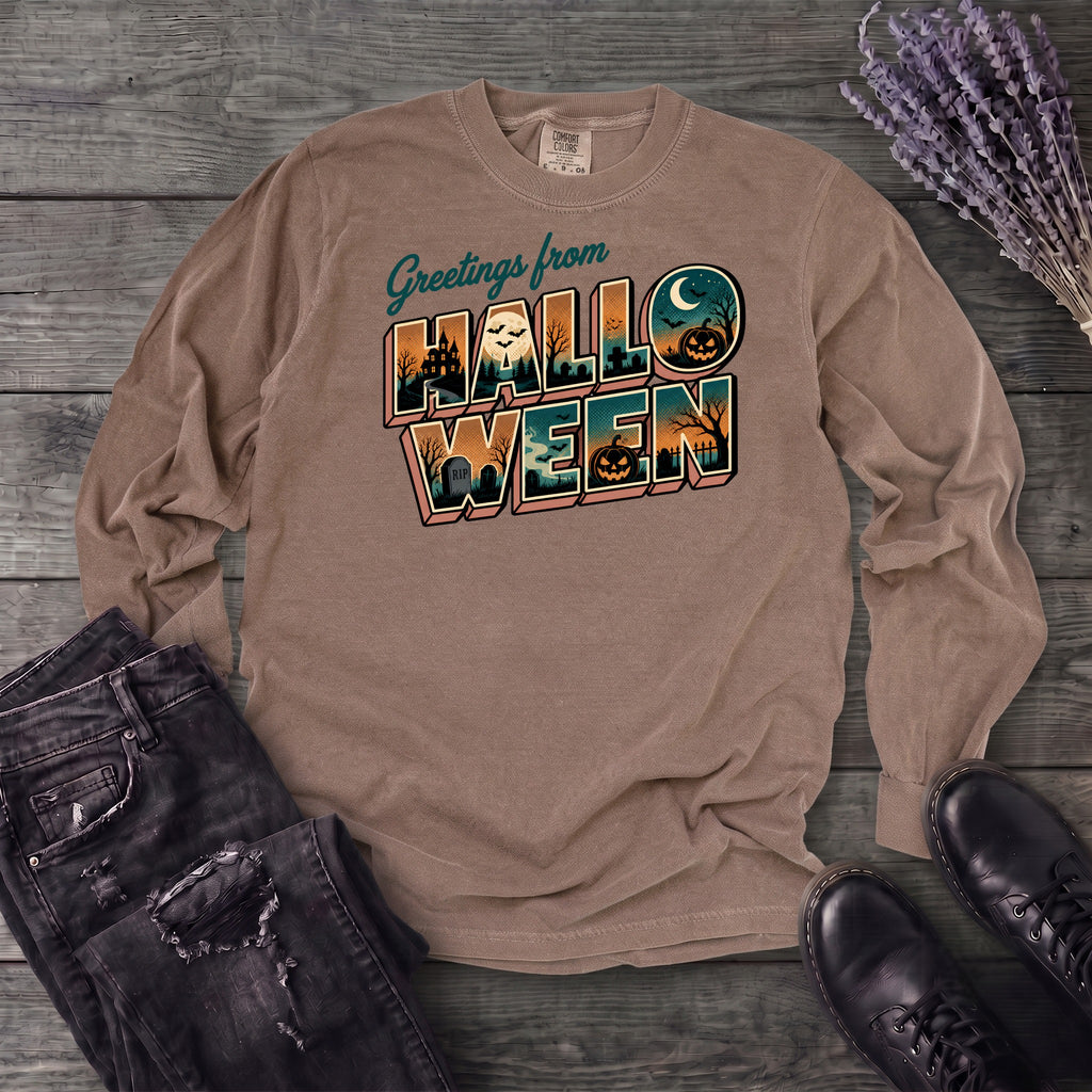 Greetings From Halloween Long Sleeve T-Shirt