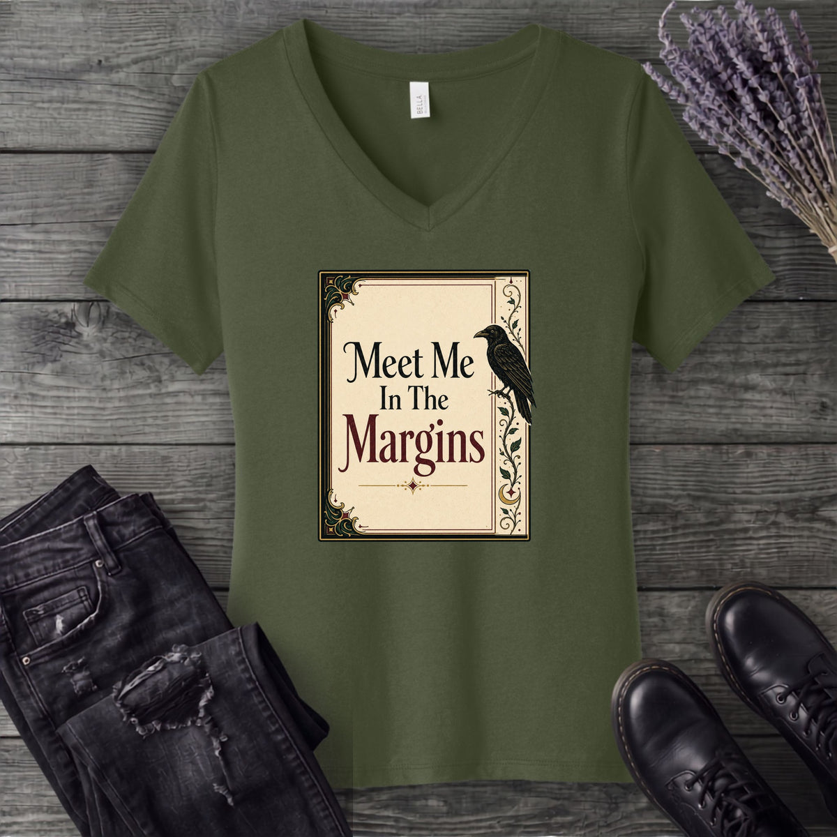 Meet Me In The Margins V-Neck T-Shirt