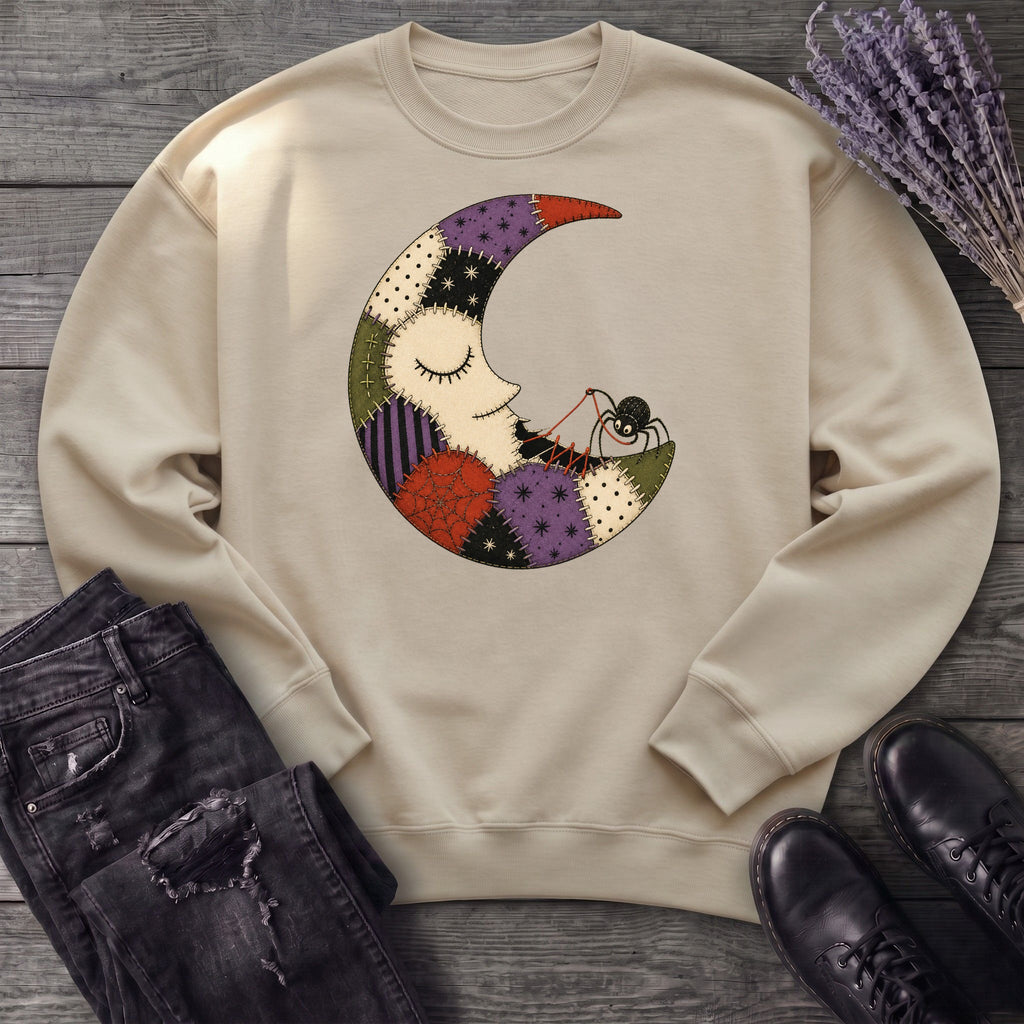 Spider Stitching Moon Sweatshirt