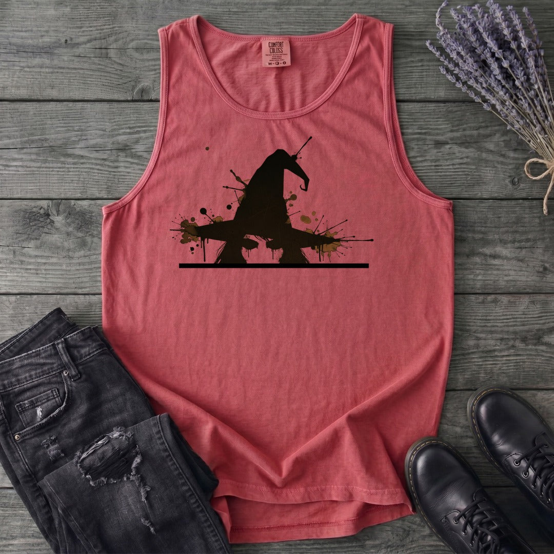 Ink Splatter Grunge Witch Tank Top