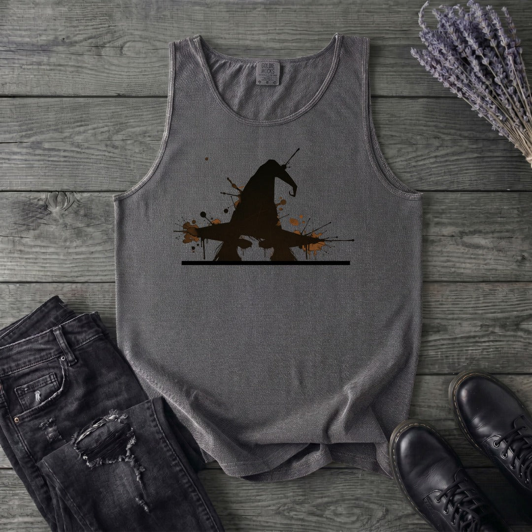Ink Splatter Grunge Witch Tank Top