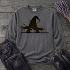 Ink Splatter Grunge Witch Long Sleeve T-Shirt