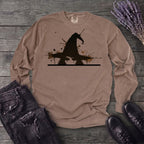 Ink Splatter Grunge Witch Long Sleeve T-Shirt