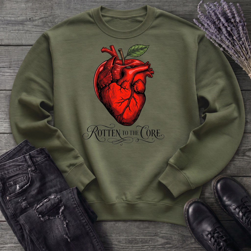Rotten To The Core Anatomical Apple Sweatshirt