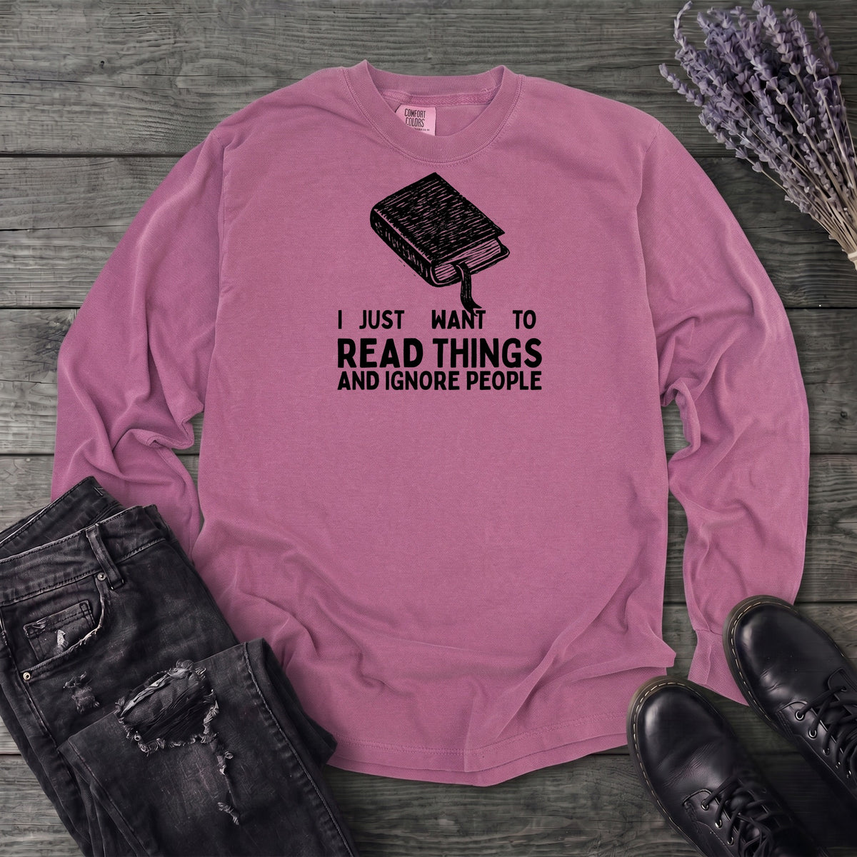 Read Things And Ignore People Long Sleeve T-Shirt