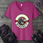winging it crow V-Neck T-Shirt