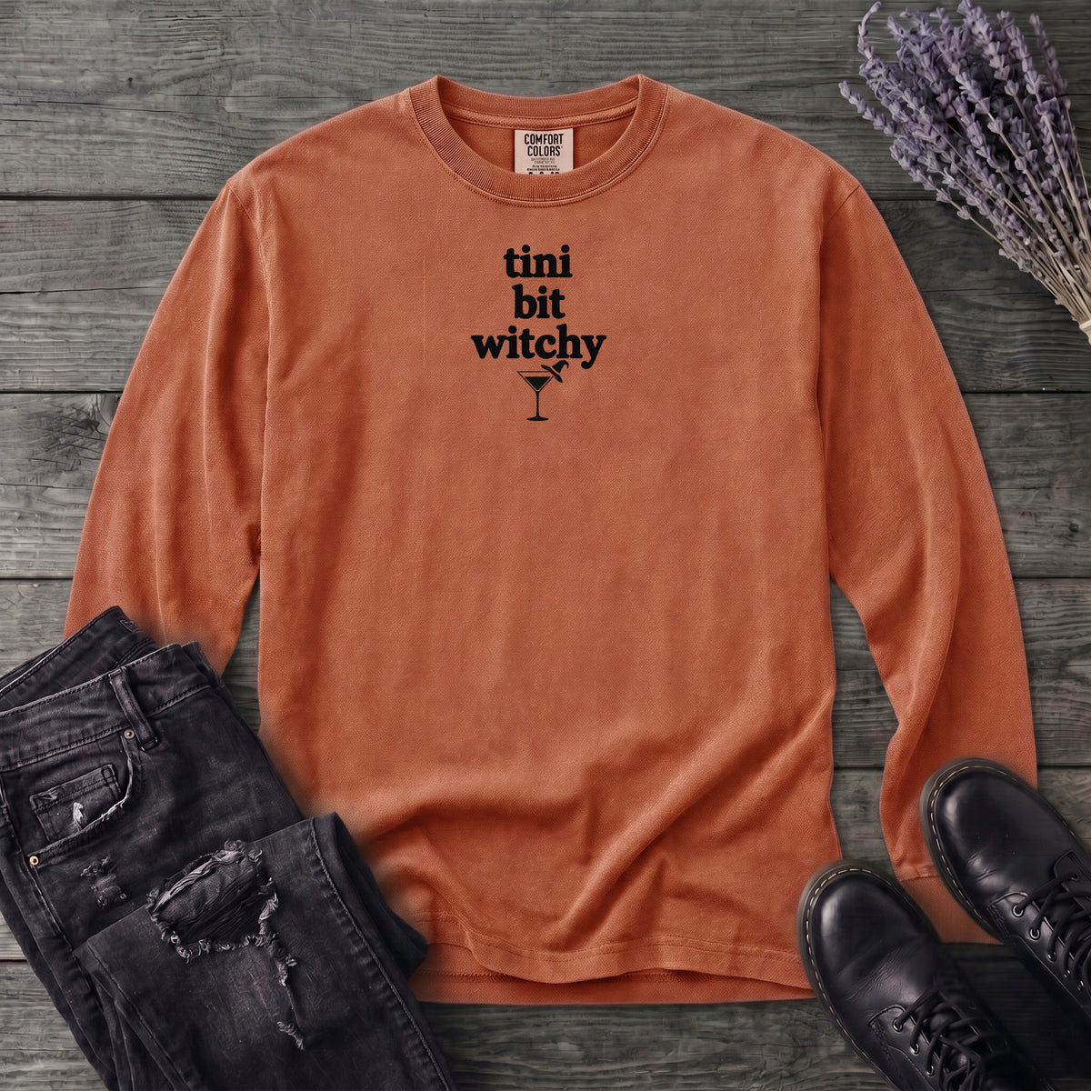 tini bit witchy Long Sleeve T-Shirt