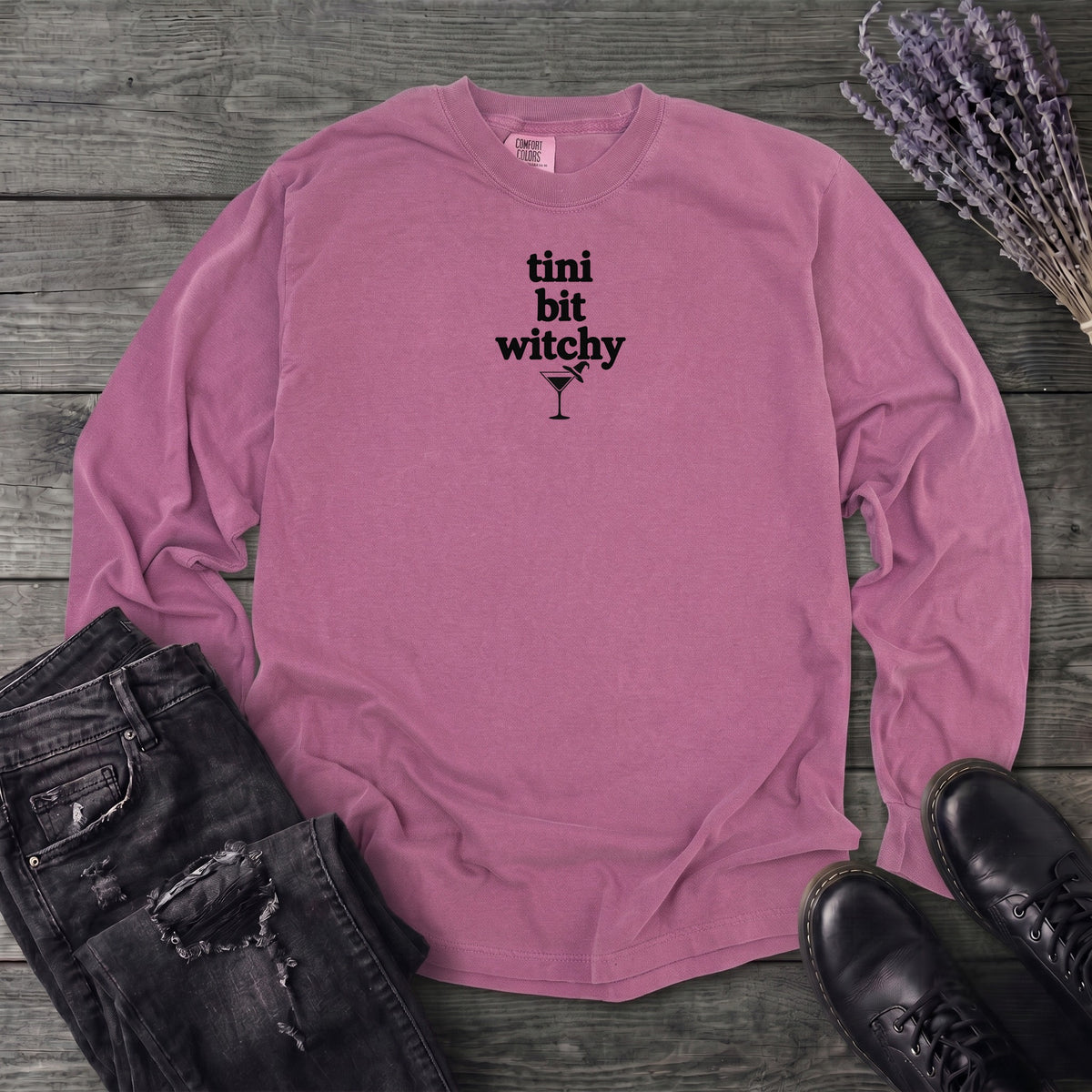 tini bit witchy Long Sleeve T-Shirt