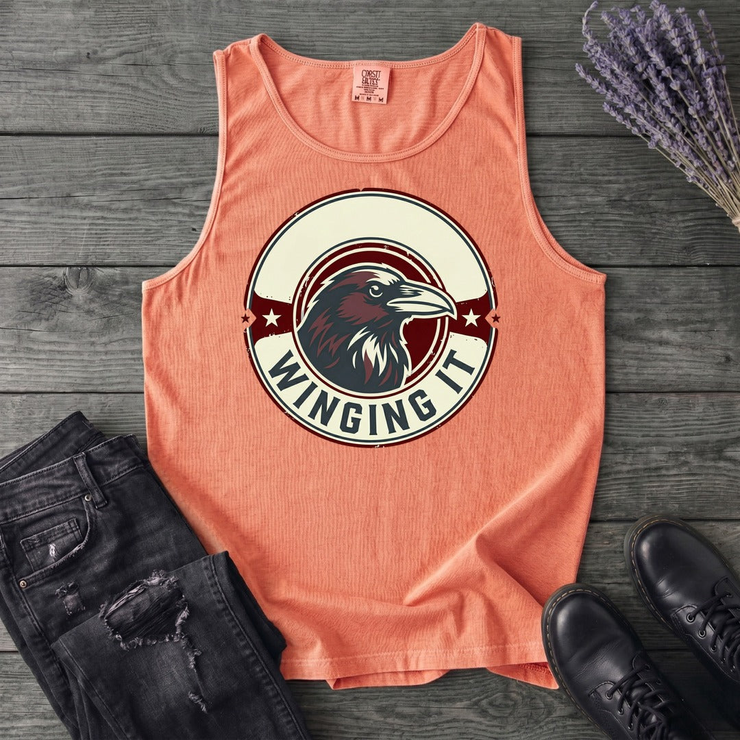 winging it crow Tank Top