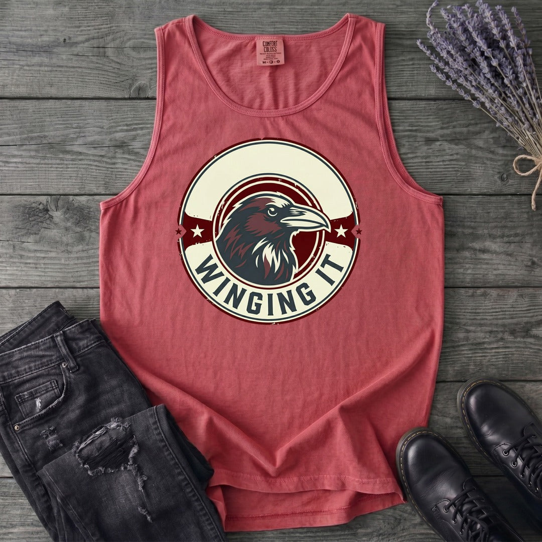 winging it crow Tank Top