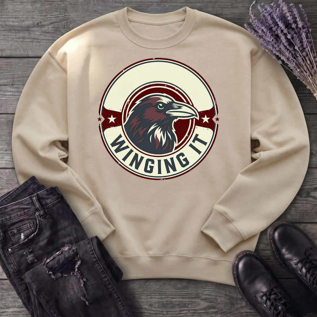 winging it crow Sweatshirt
